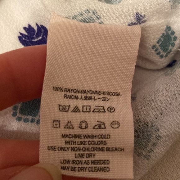 ⭐️ HP FREE PEOPLE Where We Roam Faux Wrap Cropped Printed Blouse - Picture 13 of 13